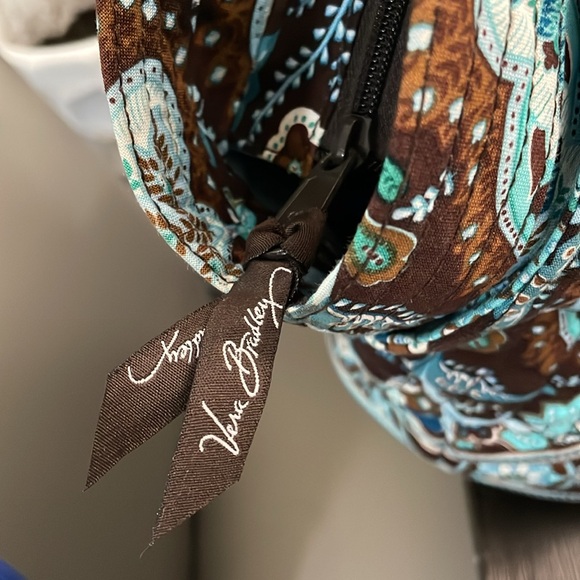 LIKE NEW Vera Bradley Retired Java Blue SHOULDER BAG - Picture 7 of 13